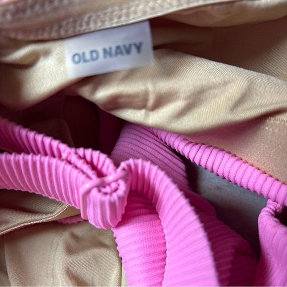 Old Navy Bikini 2 Pc Set 4XL Swimsuit Bathing Suit Pink Ribbed - Picture 10 of 15